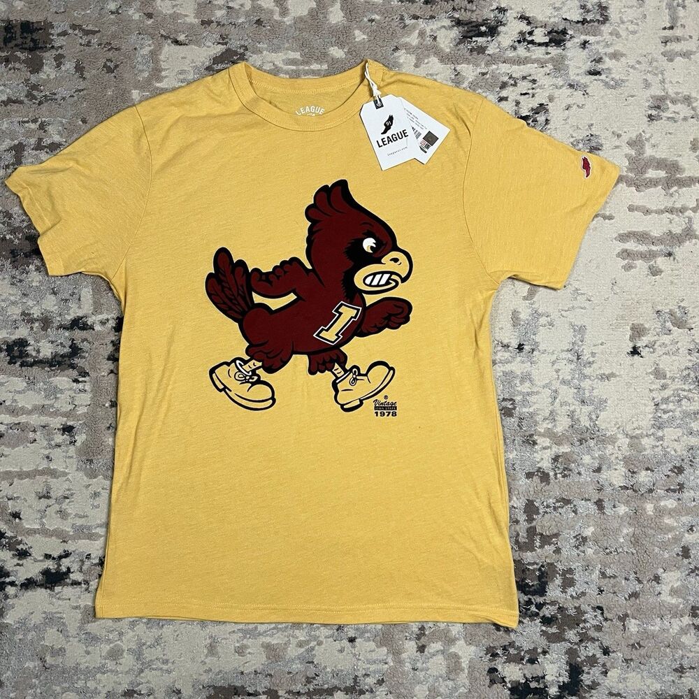 NEW Iowa State Cyclones League 91 Soft Athletic Casual T-shirt Men's Sz M Mascot